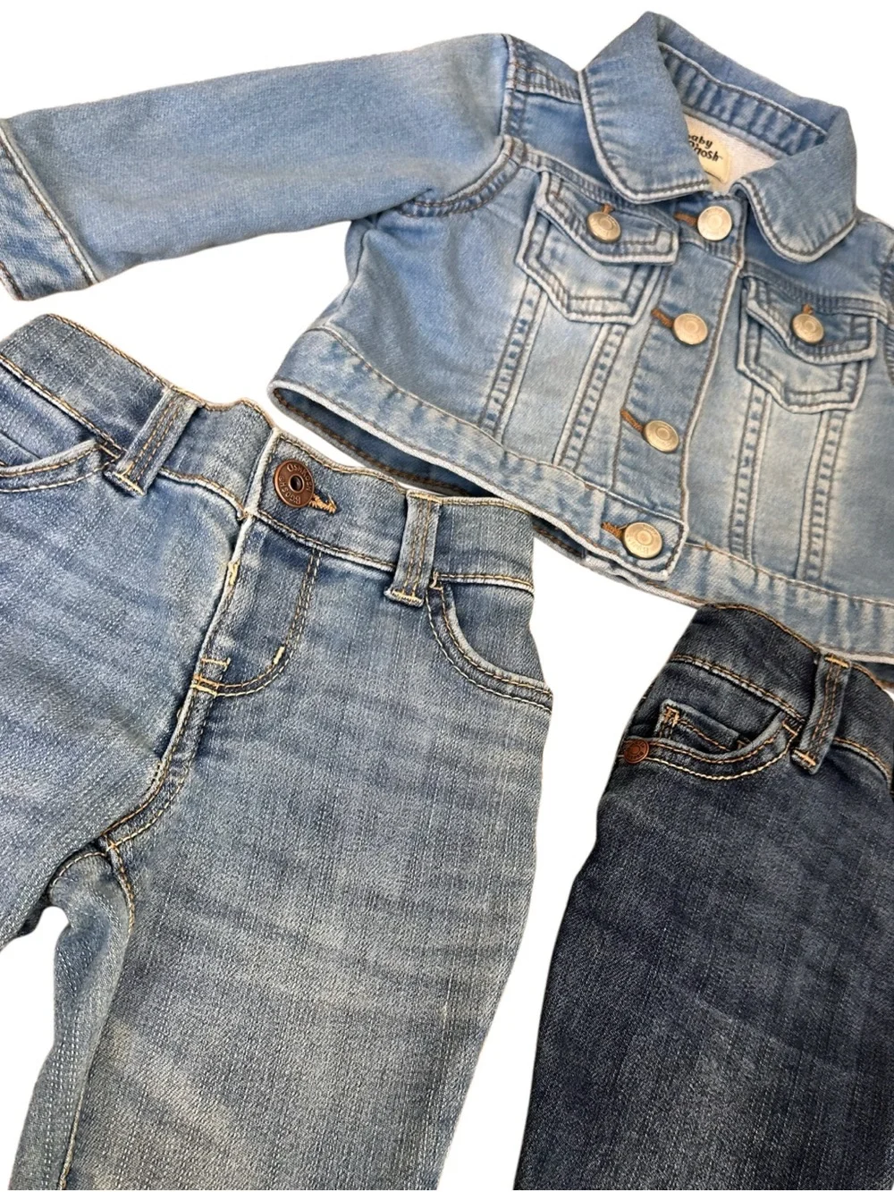 OshKosh B'gosh Light Blue Denim Jacket and Jeans for Girls Set of 3